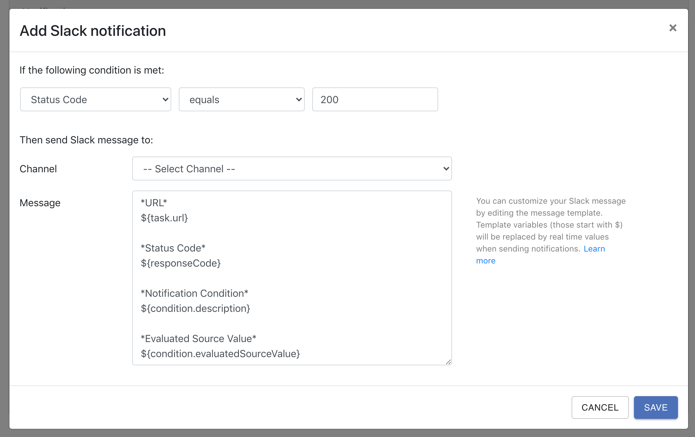 slack-template-support